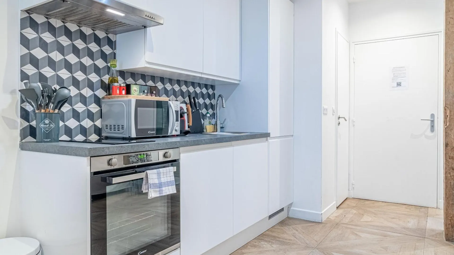 Apartament Sophiestay - Appartement Tendance Avec 1 Chambre A Montorgueil Paryż